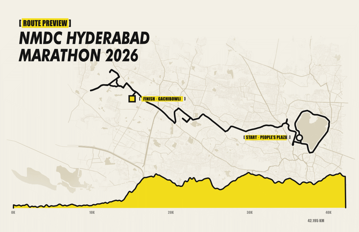 NMDC Hyderabad Marathon 2026 Route Preview